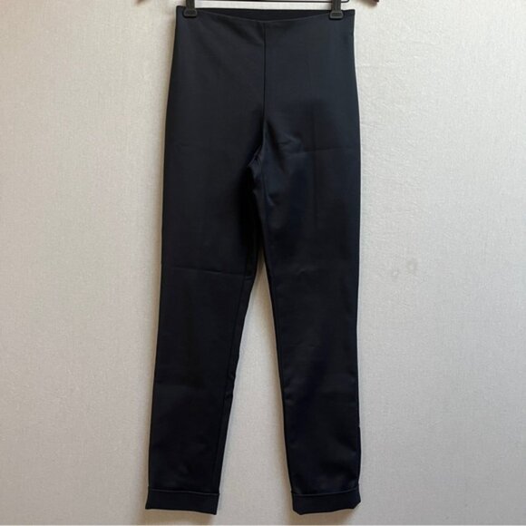 Lorena Antoniazzi Black Slim Fit Cuffed Pants Sz 6 - Picture 2 of 15